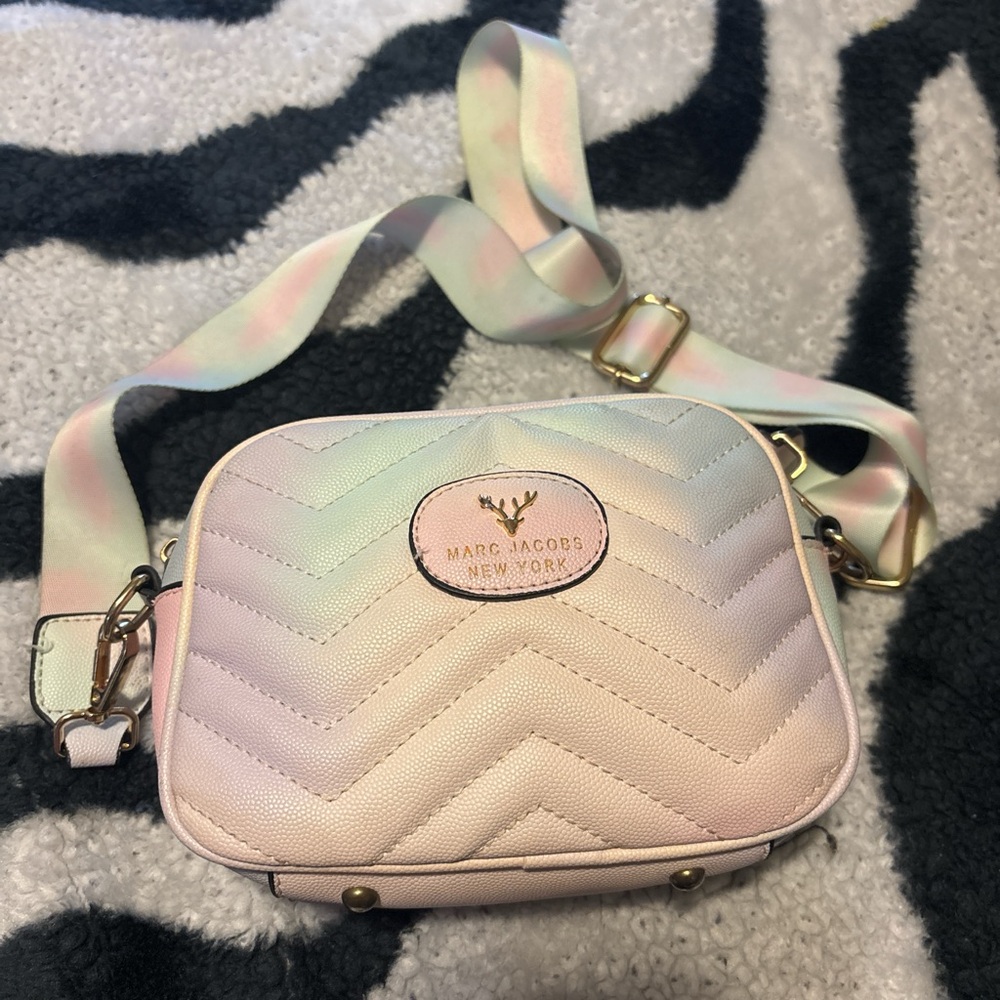Marc Jacobs Iridescent Pastel Chevron Crossbody Bag